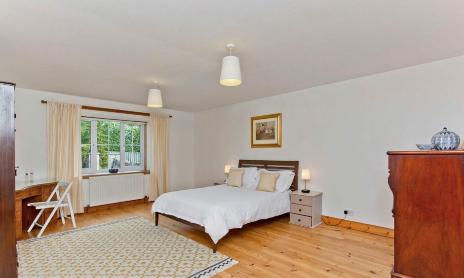 Bedroom in 2A Lumbo Farm Steadings near St Andrews.