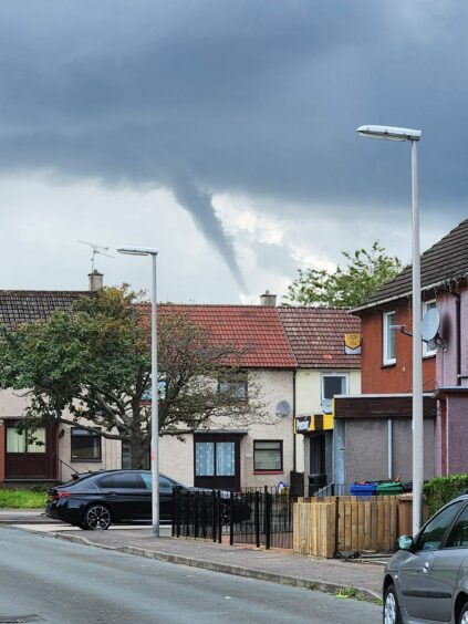 Second twister over Glenrothes