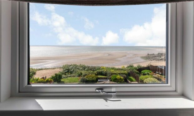 One of the amazing views from a window at the Pettycur Bay home