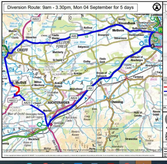 Perth and Kinross 38 mile diversion