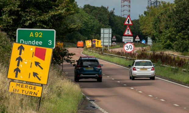 A92 Forgan Roundabout approach