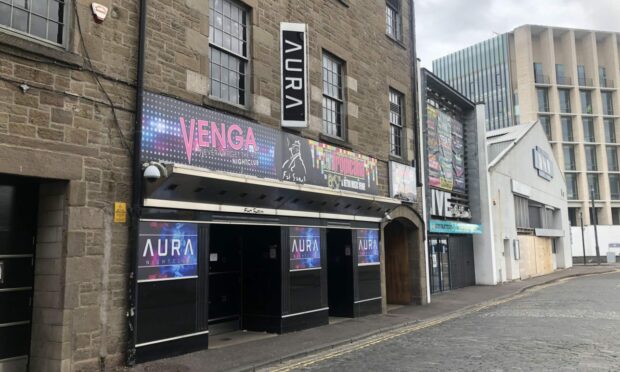 Aura nightclub in the Fat Sam's building in Dundee