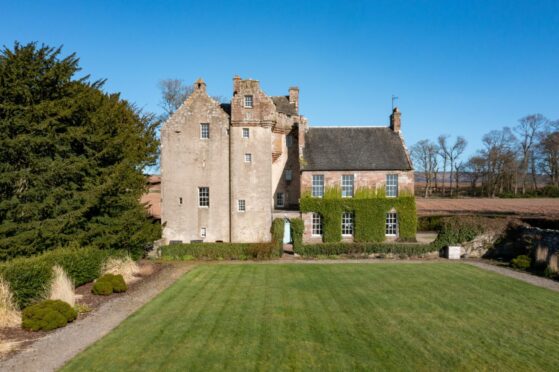 Balbegno Castle belongs to the great-great grandson of Prime Minister William Gladstone. Image: Savills.