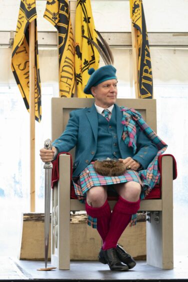 Clan chief Mike Buchanan. Image: BBC Scotland.