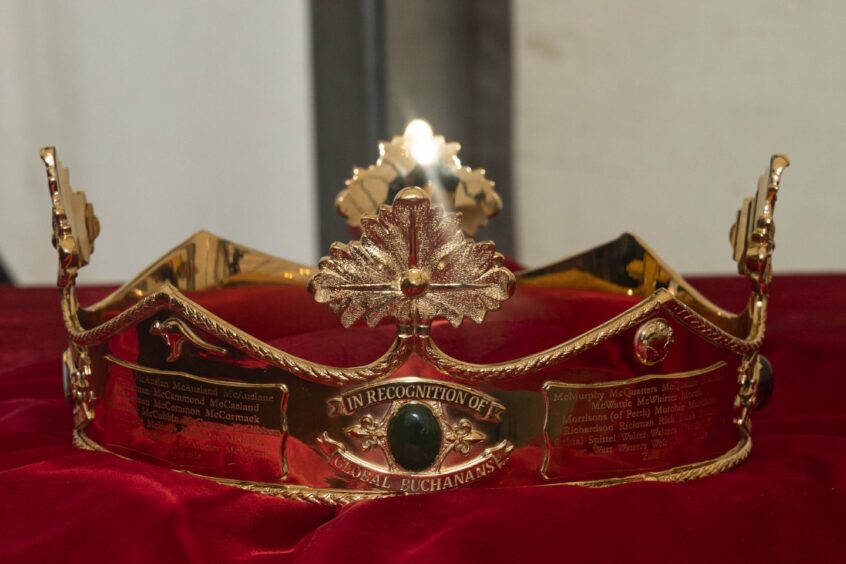 A 'crown' created for chieftain ceremony. Image: BBC Scotland.