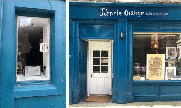 The Perth café, Johnnie Orange Cafe, was broken in to Tuesday morning