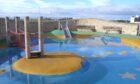 The paddling pool at the Sandy Sensation play park in Carnoustie.