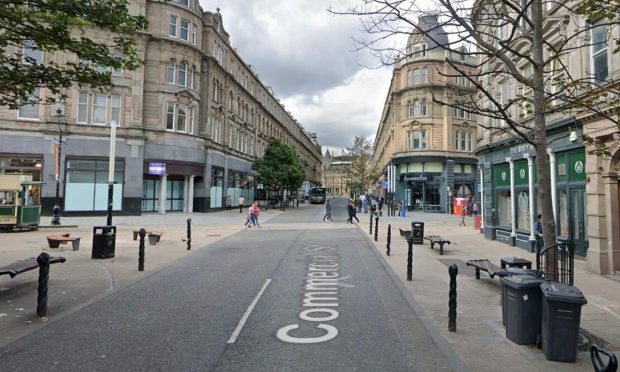 Police were called to Commercial Street on Sunday.