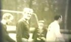 Dens Park hero Ian Ure is all smiles in the training ground footage. Image: Dee Archive.