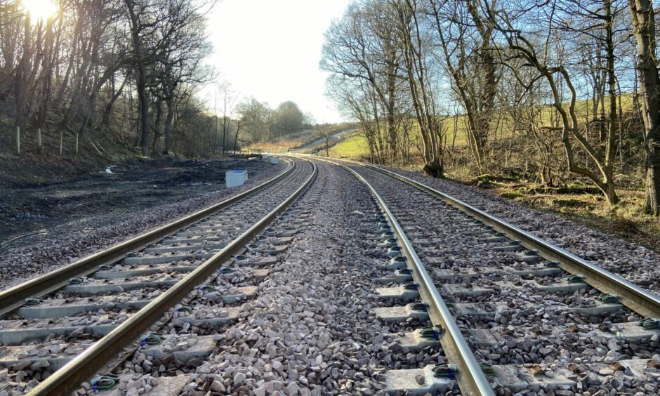 A section of completed track at the Levenmouth rail link. Levenmouth railway crossings will close