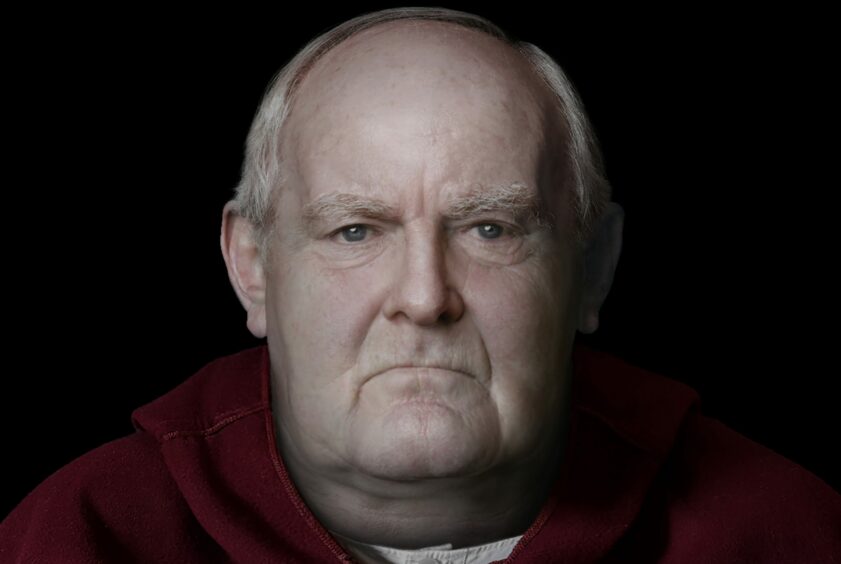 A reconstruction of Bishop Walter of Whithorn by Perthshire forensic artist Dr Chris Rynn