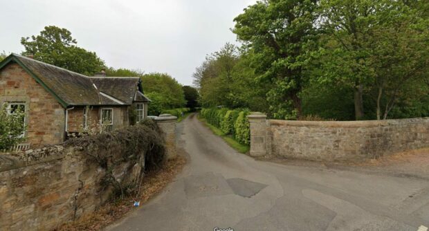 The access road to the proposed Elie eco-cemetery was described as substandard