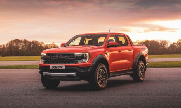 The Ford Ranger Raptor stands out - especially in this bright orange colour. Image: Ford.