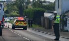 A significant police presence was spotted along the A914 between Forgan and Dundee on Saturday. Image: Fife jammer locations/FJL Services.