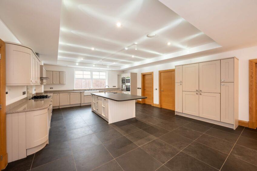 The kitchen inside the mansion for sale in Gleneagles. 