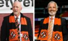 Mark Ogren, left, and Dundee United manager Jim Goodwin