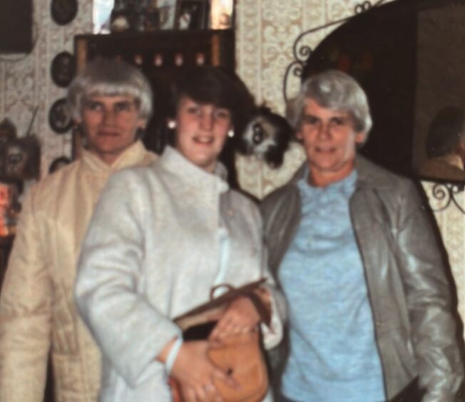 Audrey, centre, with her mum, left, and aunt Lily. All three women suffered from breast cancer.