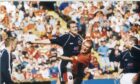 Brian Irvine in action for Dundee at Tannadice in 1999.