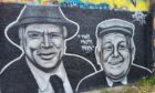 Still game characters Jack and Victor graffiti in Dundee
