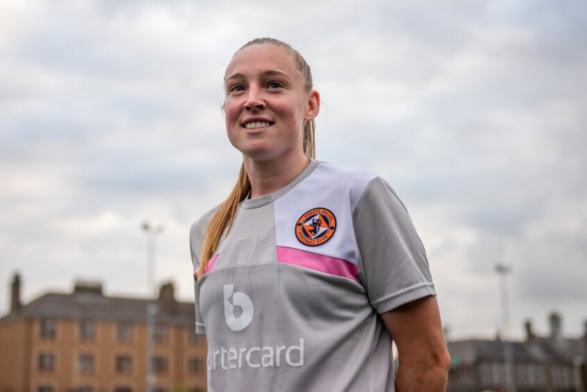 New Dundee United women's skipper Rachel Todd at Gussie Park