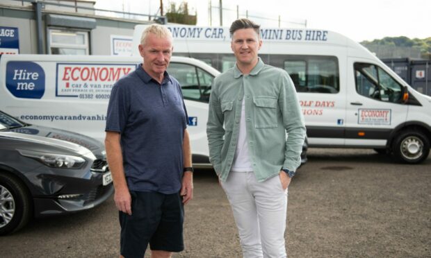 Alex and Stuart Neillie of Economy Car & Van Hire in Dundee.