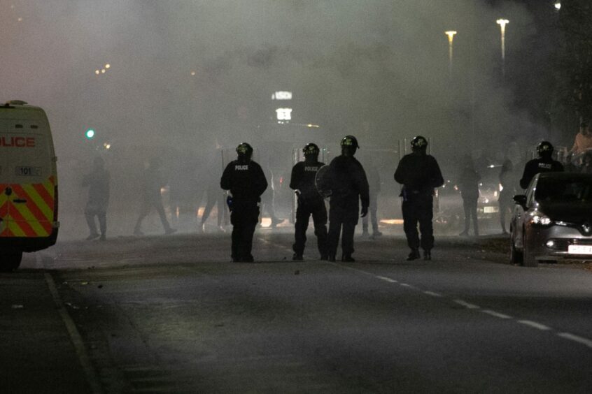 Riots in Kirkton, Dundee on Halloween 2022