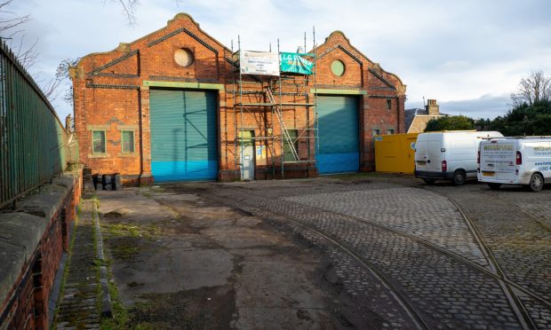 The derelict Maryfield Tram Depot, which will be transformed into the Dundee Museum of Tranport. Image: Kim Cessford / DC Thomson