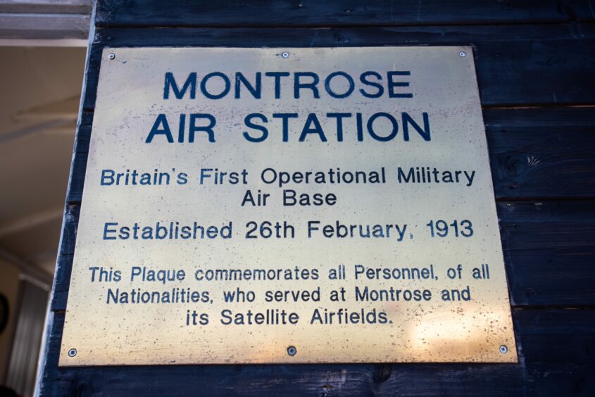 The The former RAF Montrose station was Britain's first operational military air base