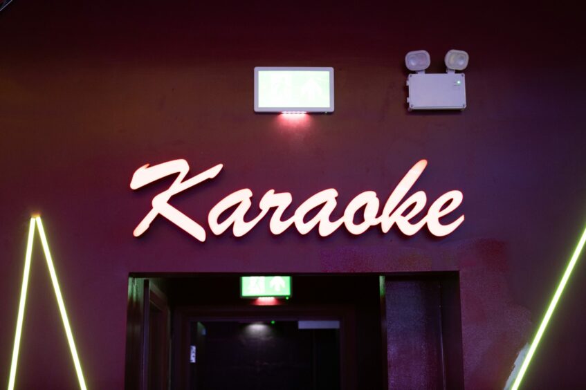 Tenpin Dundee's karaoke area