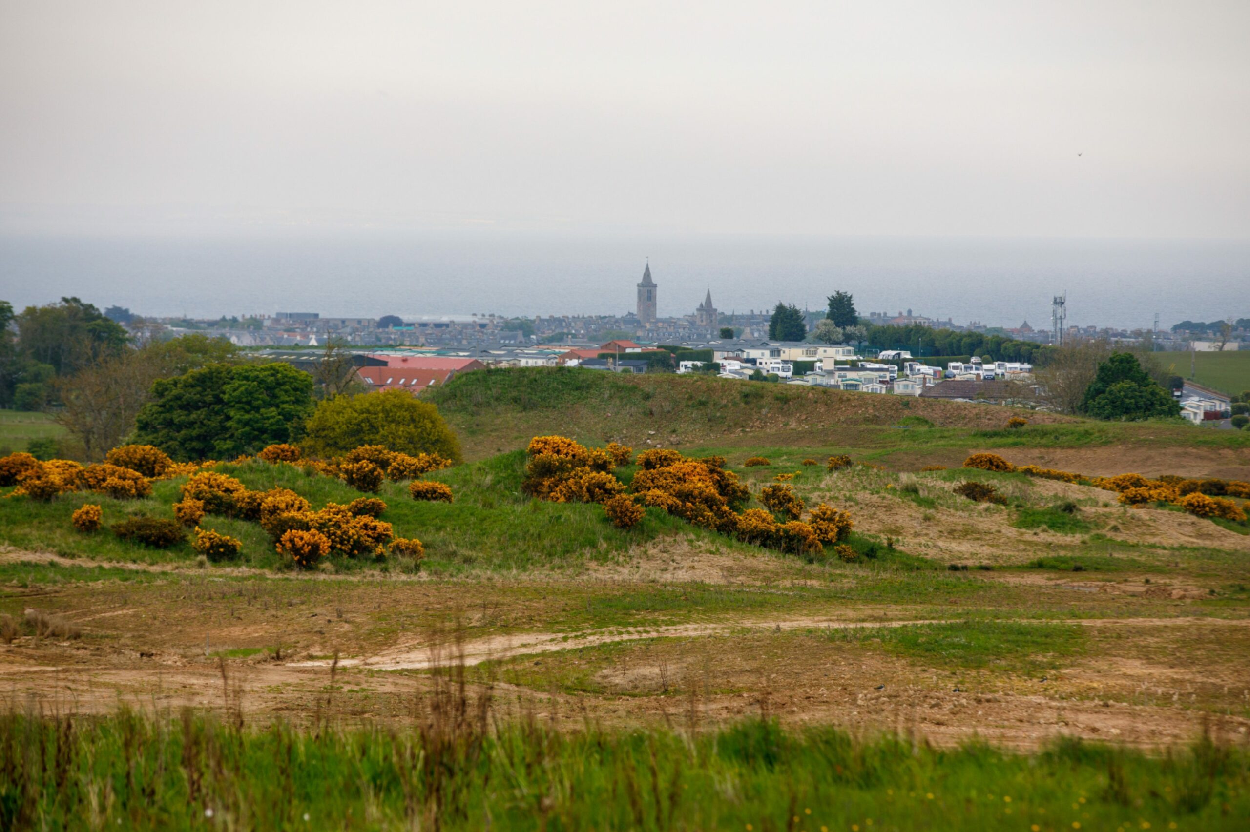 The Feddinch site has views over St Andrews.