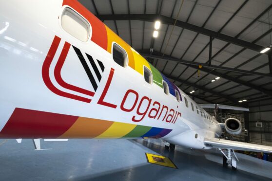 Loganair plane.