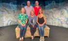 The Maggie May cast of George Doherty, Mike Burns and (front from left) Nikki Doig, Susan Murphy and Kim Brymer. Image: Carnoustie Theatre Club.