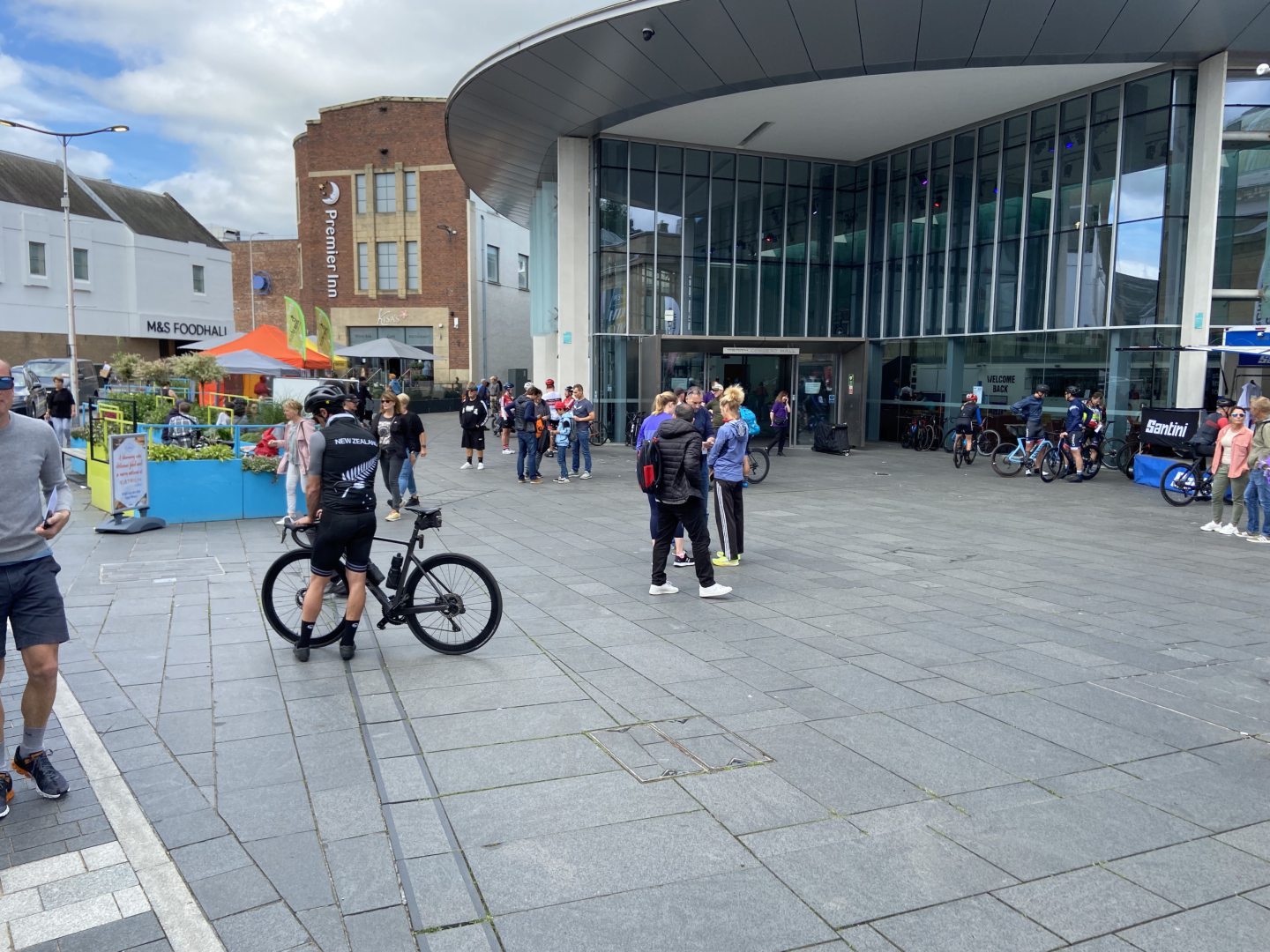 Cyclists in Perth City Centre