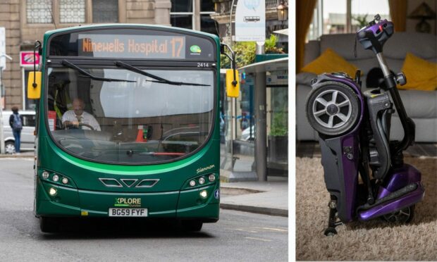 Foldable mobility scooters can be used on Xplore Dundee buses.