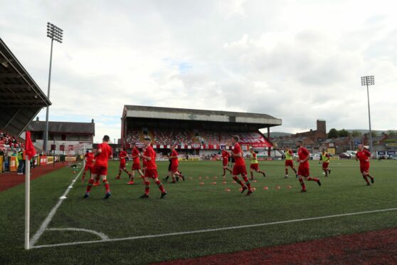 Cliftonville will travel to Scotland to take on Raith Rovers. Image: PA.