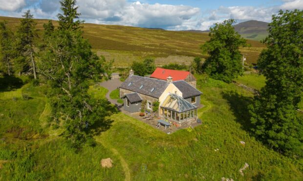 Redlatches is set in nearly 20 acres of wonderful countryside in Glenisla. Image: Savills.