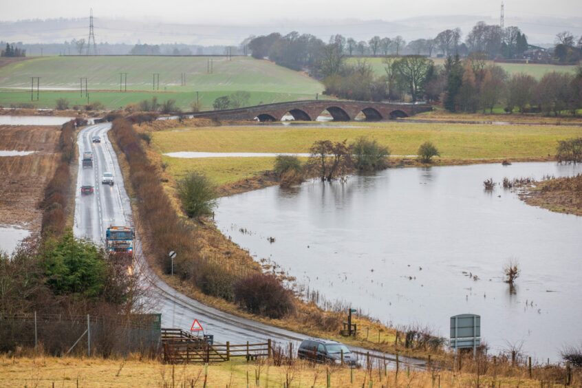 the A923 Coupar Angus to Blairgowrie road