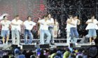 K-pop group The Boyz performs during a K-Pop concert after the closing ceremony of the World Scout Jamboree at the World Cup Stadium in Seoul, South Korea, Image: (Korea Pool via AP)