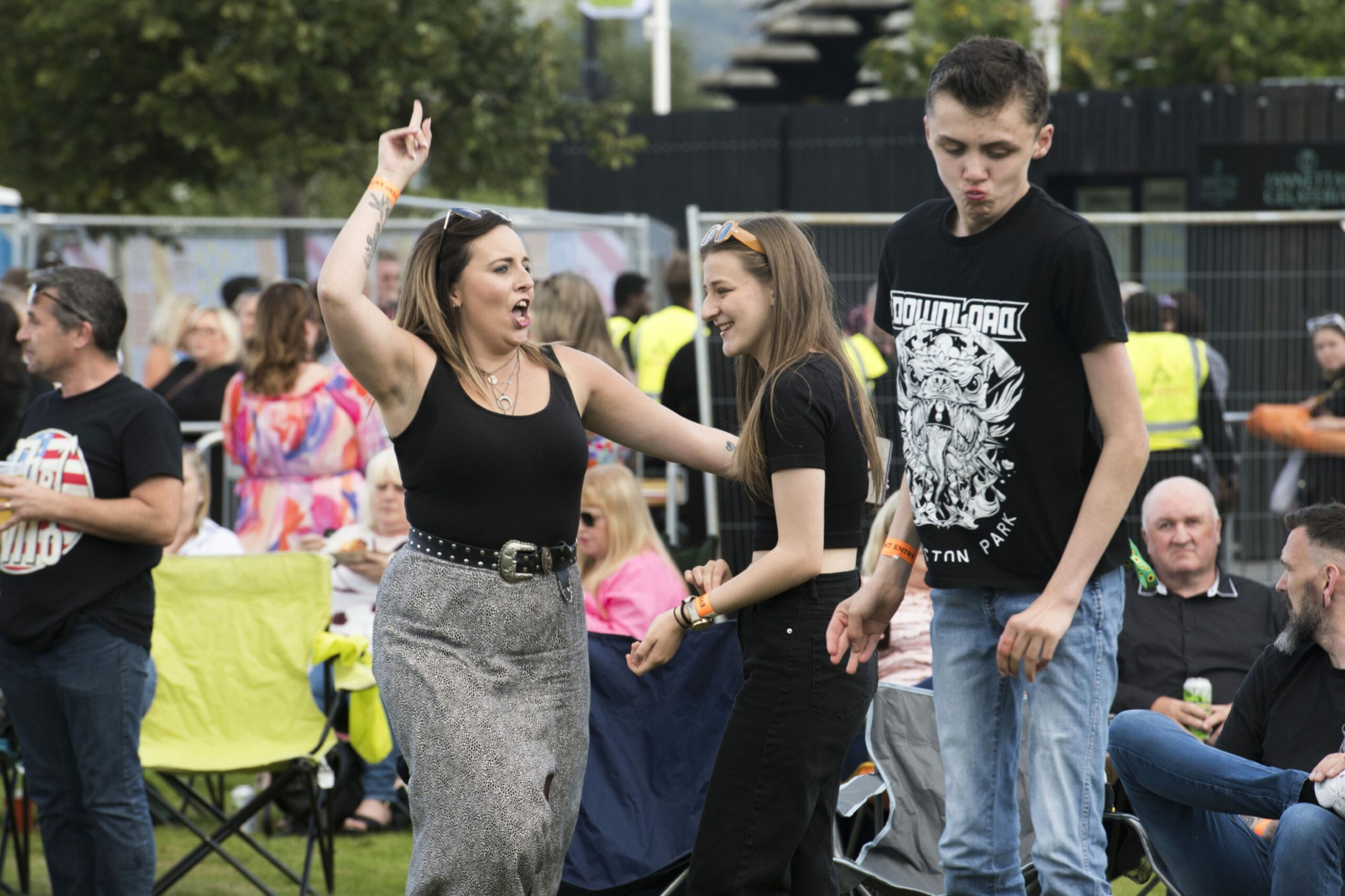 Revellers let loose at the Sausage and Cider Festival at Dundee's Slessor Gardens.