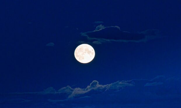 The rare Super Blue Moon over Glenrothes as the lunar phenomenon comes to Tayside and Fife