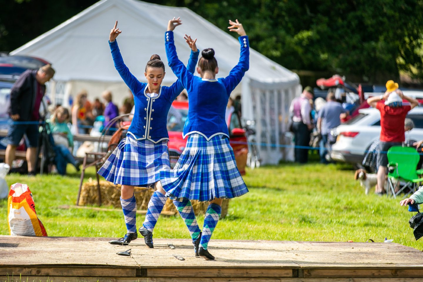 Cortachy Highland Games crowd honour late Lord Airlie