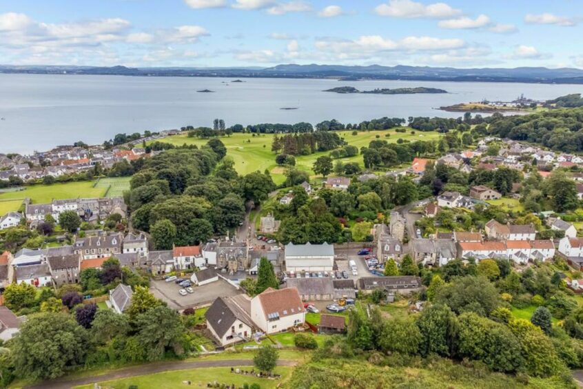 The home boasts stunning views across the Firth of Fourth. 