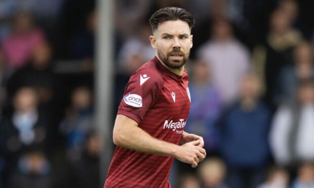 Ryan Dow in action for Arbroath