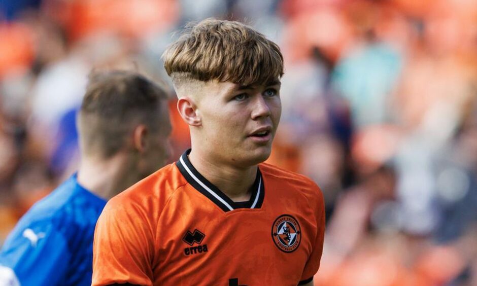 Rory MacLeod in action with Dundee United