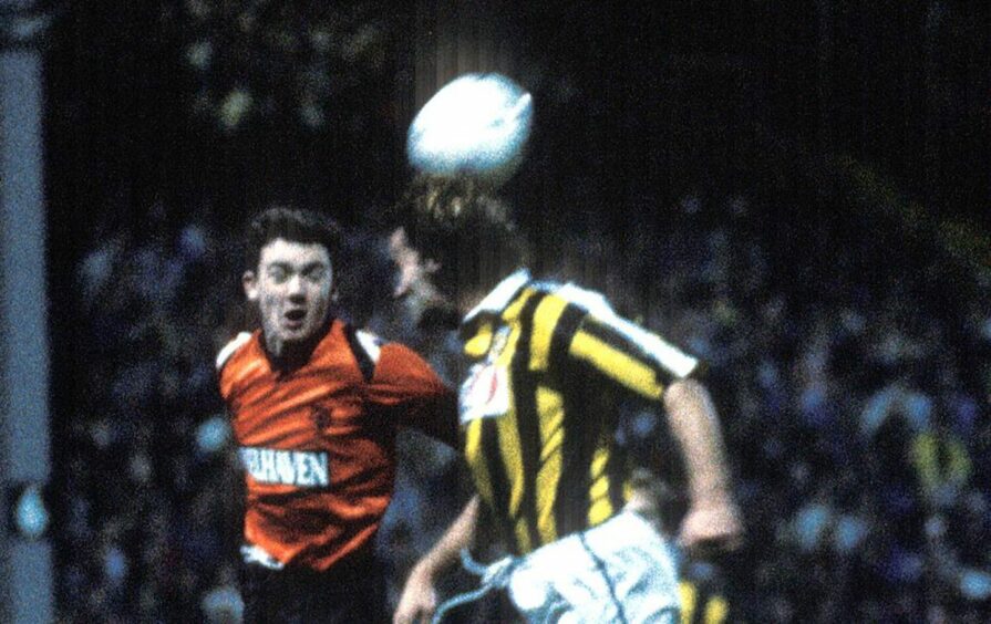 Christian Dailly in UEFA Cup action for Dundee United against Vitesse Arnhem