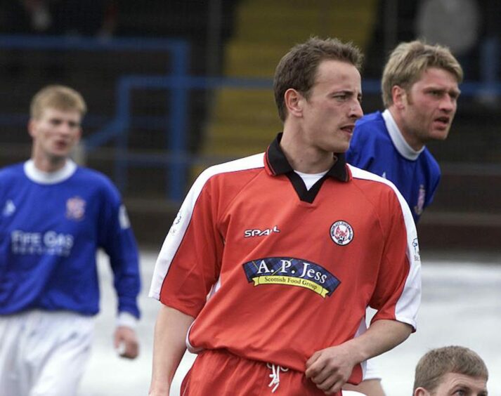 Blair Sturrock in action for Brechin