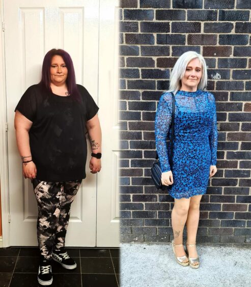 Kelly Jolly before and after with Slimming World