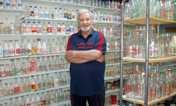 Steve Wheeler in his Malvern milk museum. Image: Supplied