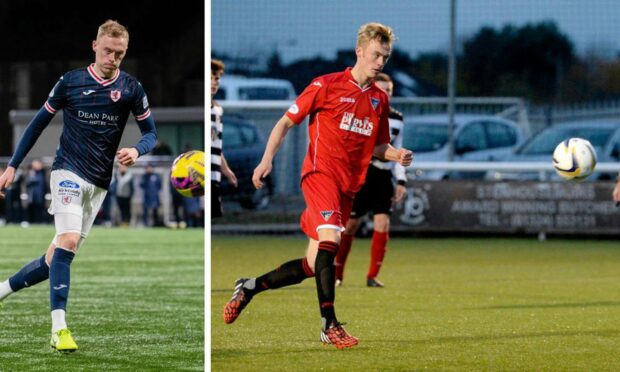 Ross Millen scored a 'Panenka' for Raith last season - and one for Dunfermline back in 2014. Images: SNS.