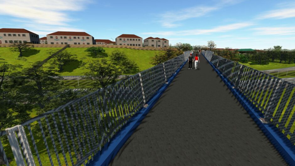 How the new Levenmouth rail bridge will look.